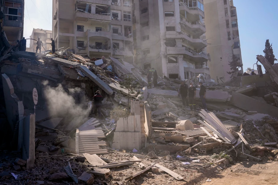 Izraelski napad na zgradu u predgrađu Bejruta Tajuneh 15. novembra