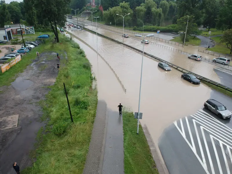 Ulewa w Warszawie