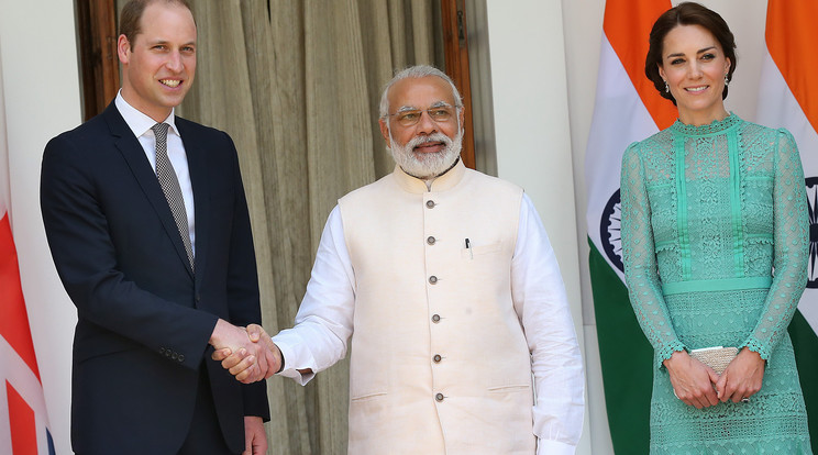 Vilmos herceg emlékezni fog az indiai miniszterelnök kézfogására egy ideig/Fotó-MTI