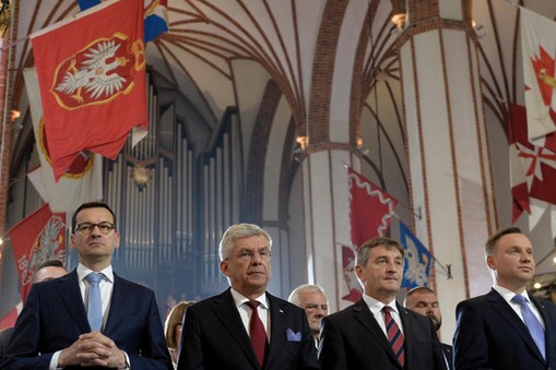 Andrzej Duda, Marek Kuchciński, Stanisław Karczewski, Mateusz Morawiecki