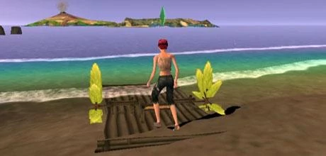 Screen z gry "The Sims 2: Castaway" (wersja na PSP)