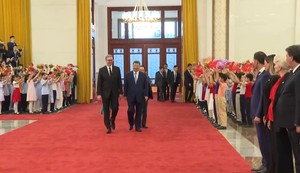  Aleksandar Vučić Si Đinping: Svečani doček u Velikom domu naroda