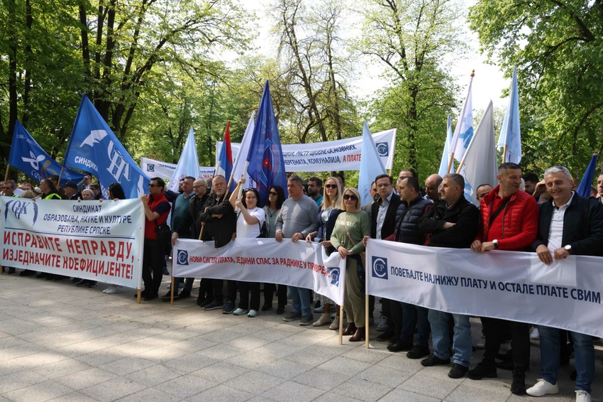 Protest za 1. maj u Banjaluci