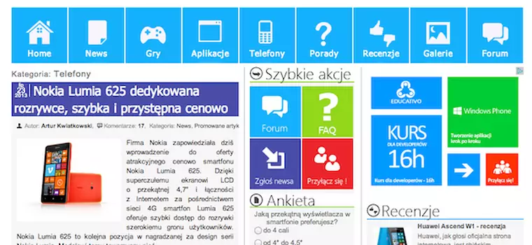 Ciekawe polskie serwisy o Windows Phone