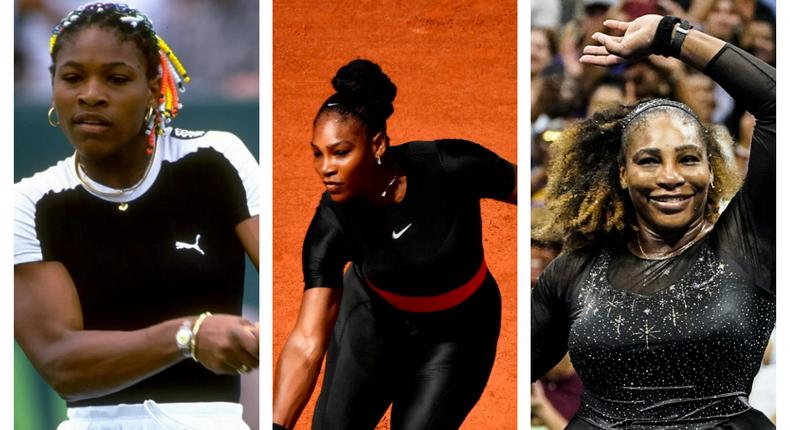 Some of Serena's best tennis outfits [Gettyimages]