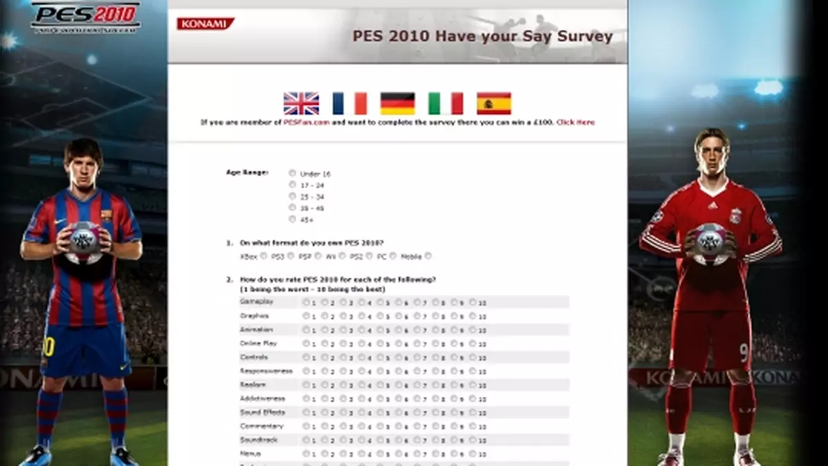 PES 2010 - powiedz twórcom, co cię wkurza