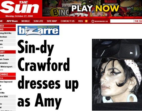 Cindy Crawford przebrała się za Amy Winehouse