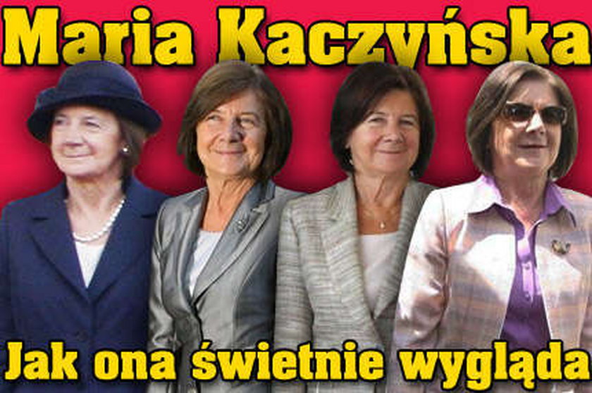 Maria Kaczyńska. Jak ona świetnie  wygląda!