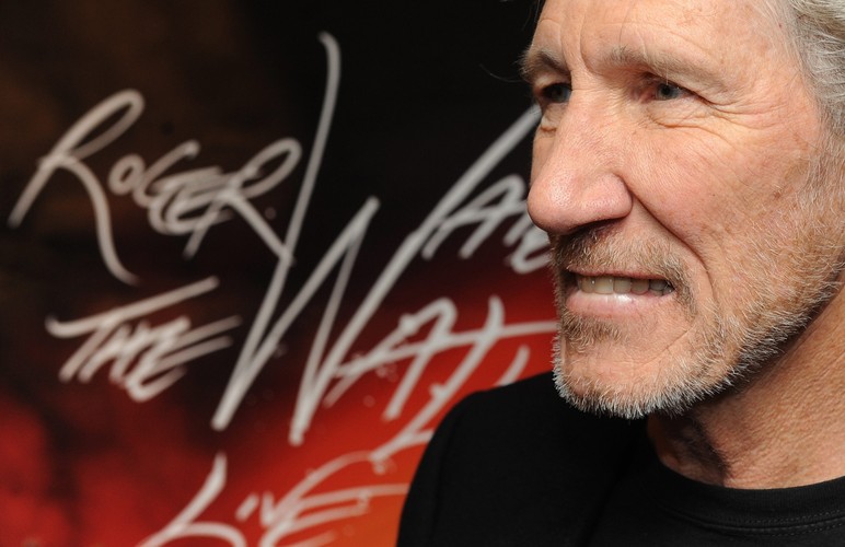 Roger Waters na konferencji prasowej w Londynie