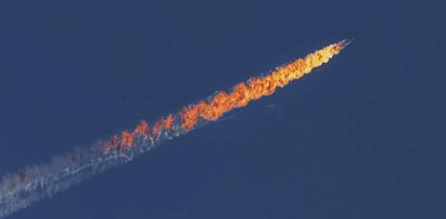 Zastrzelono rosyjski samolot przy granicy z Syrią [FILM]