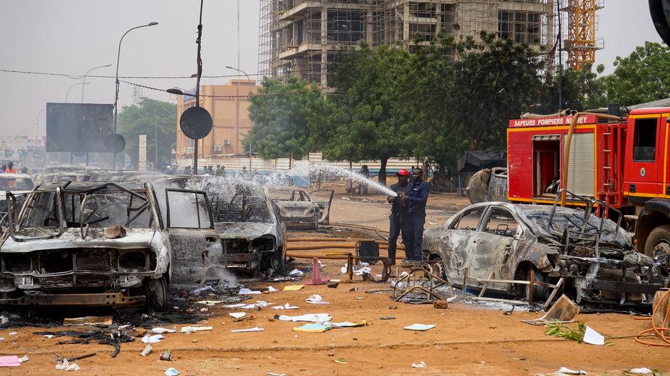 Zniszczenia w Niamey