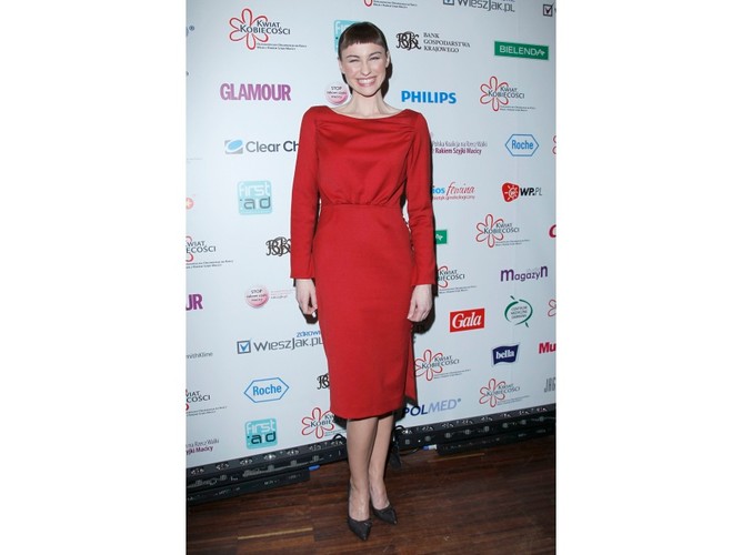 Maja Hirsch  na gali finałowej kampanii 'Piękna, bo zdrowa'