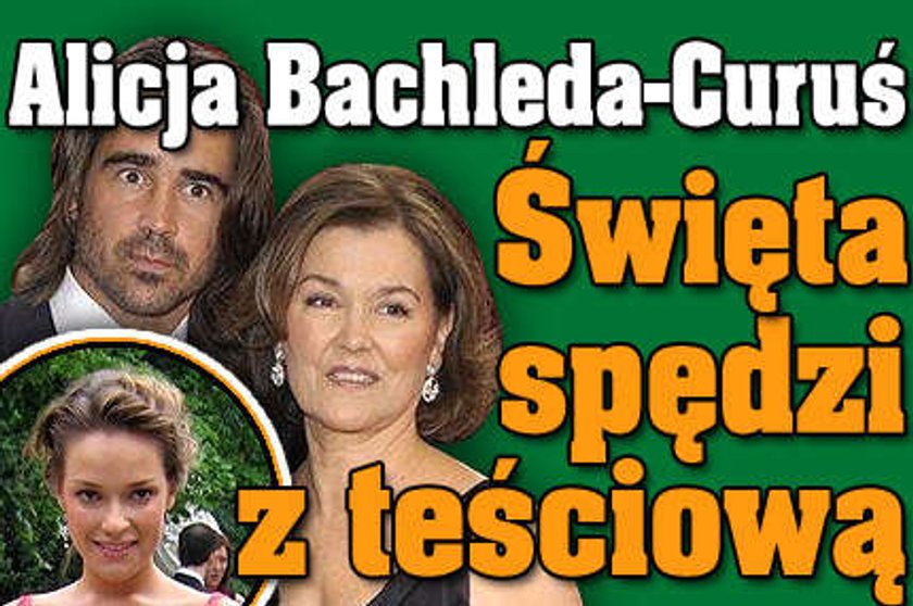 Bachleda-Curuś spędzi święta z teściową