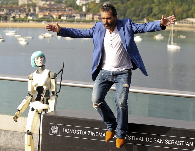 Tak Antonio Banderas promował film 'Automata'