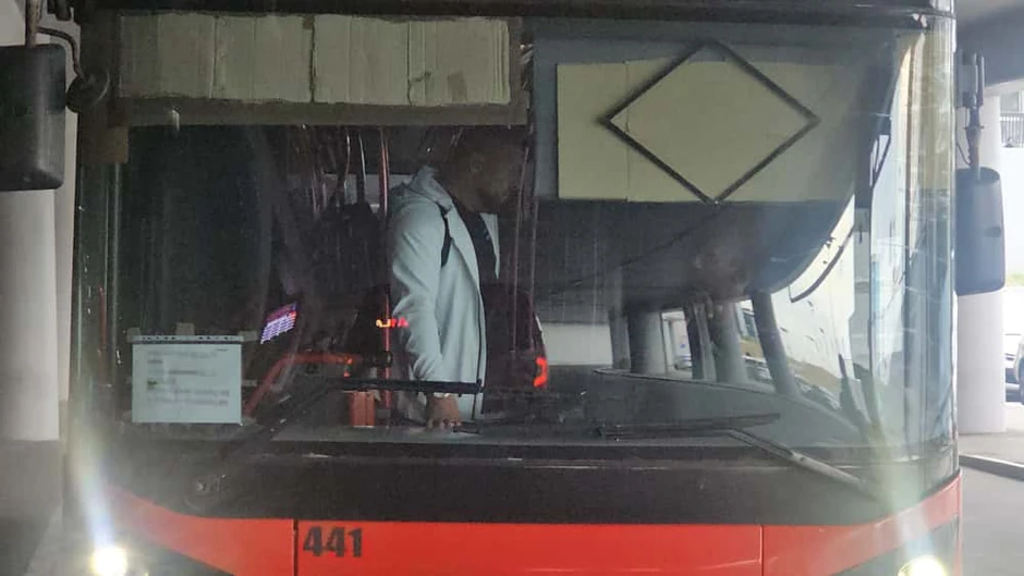 Dado Polumenta na aerodromu