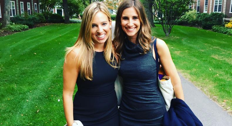 TheSkimm founders Danielle Weisberg (left) and Carly Zakin (right).