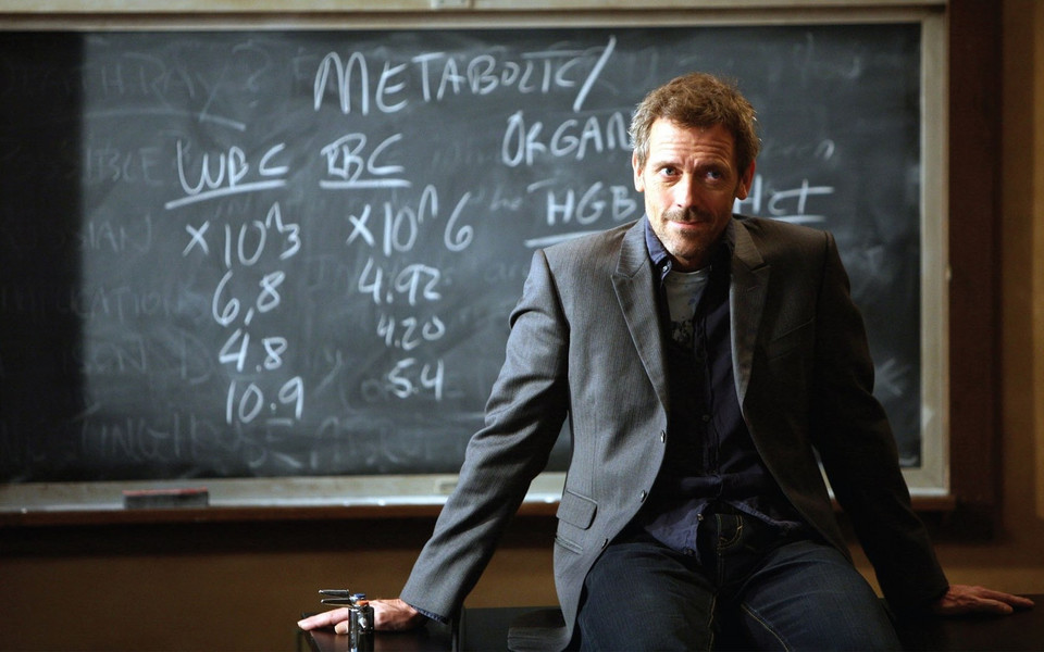 Hugh Laurie w serialu "Dr House"