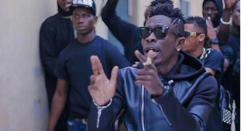 Shatta Wale leading his team