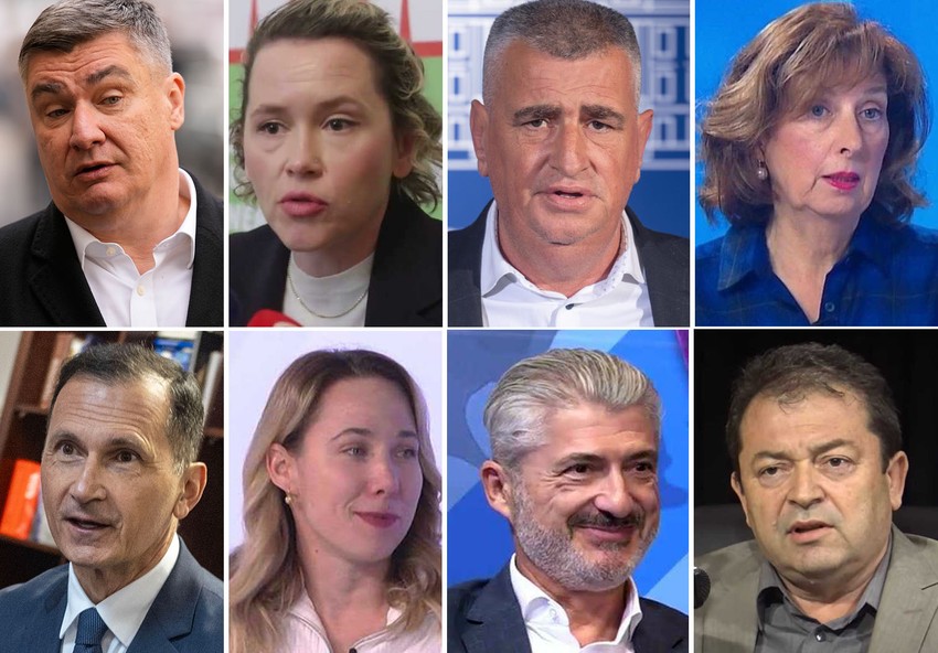 Zoran Milanović Dragan Primorac Miro Bulj Ivana Kekin Branka Lozo Marija Selak Raspudić Tomislav Jonjić Niko Tokić Kartelo