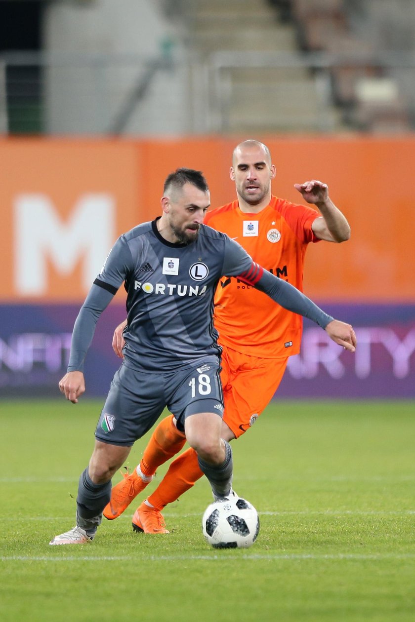 Pilka nozna. Ekstraklasa. Zaglebie Lubin - Legia Warszawa. 25.11.2018