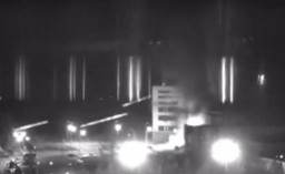 Plac na terenie Zaporoskiej Elektrowni Atomowej zajęty przez Rosjan