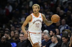 Liga NBA. Tylko dwa punkty Sochana, czwarta z rzędu porażka Spurs [WIDEO]