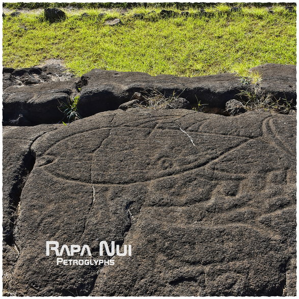 Petroglify wykonane przez pierwszych mieszkańców Rapa Nui