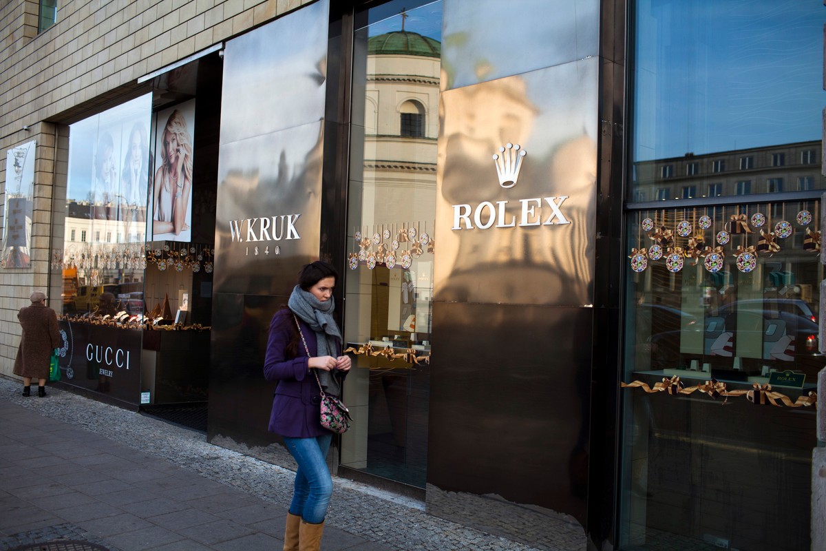Luksusowe sklepy w Warszawie. Fot. Bartek Sadowski/Bloomberg