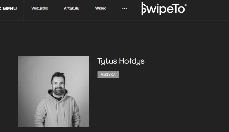 Tytus Hołdys autorem SwipeTo