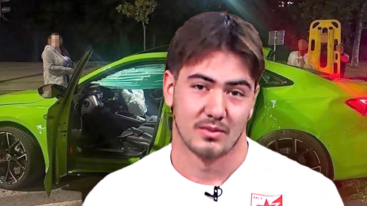 Nikola Tošić slupan auto
