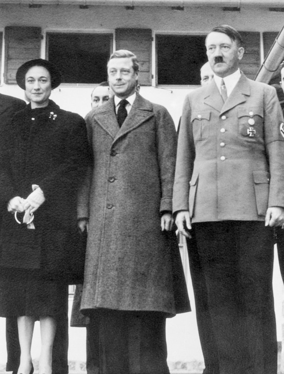 Edward VIII podczas spotkania z Adolfem Hitlerem - 1 listopada 1937 r.