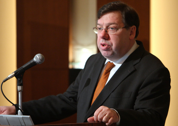 Premier Irlandii Brian Cowen wzywany do podania się do dymisji przez członków swej partii Fianna Fail odmówił złożenia rezygnacji. Fot. Bloomberg