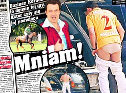 Darek Kordek pokazał pupę