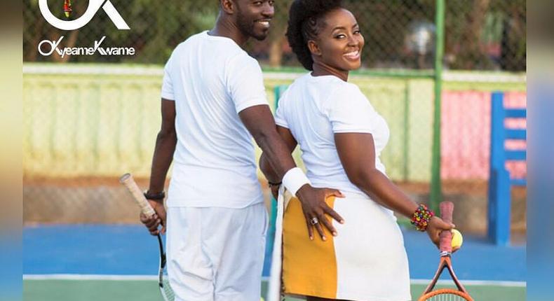 Okyeame Kwame and wife, Annica Nsiah-Apau