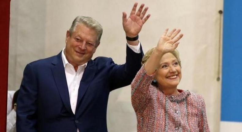 Al Gore and Hillary Clinton