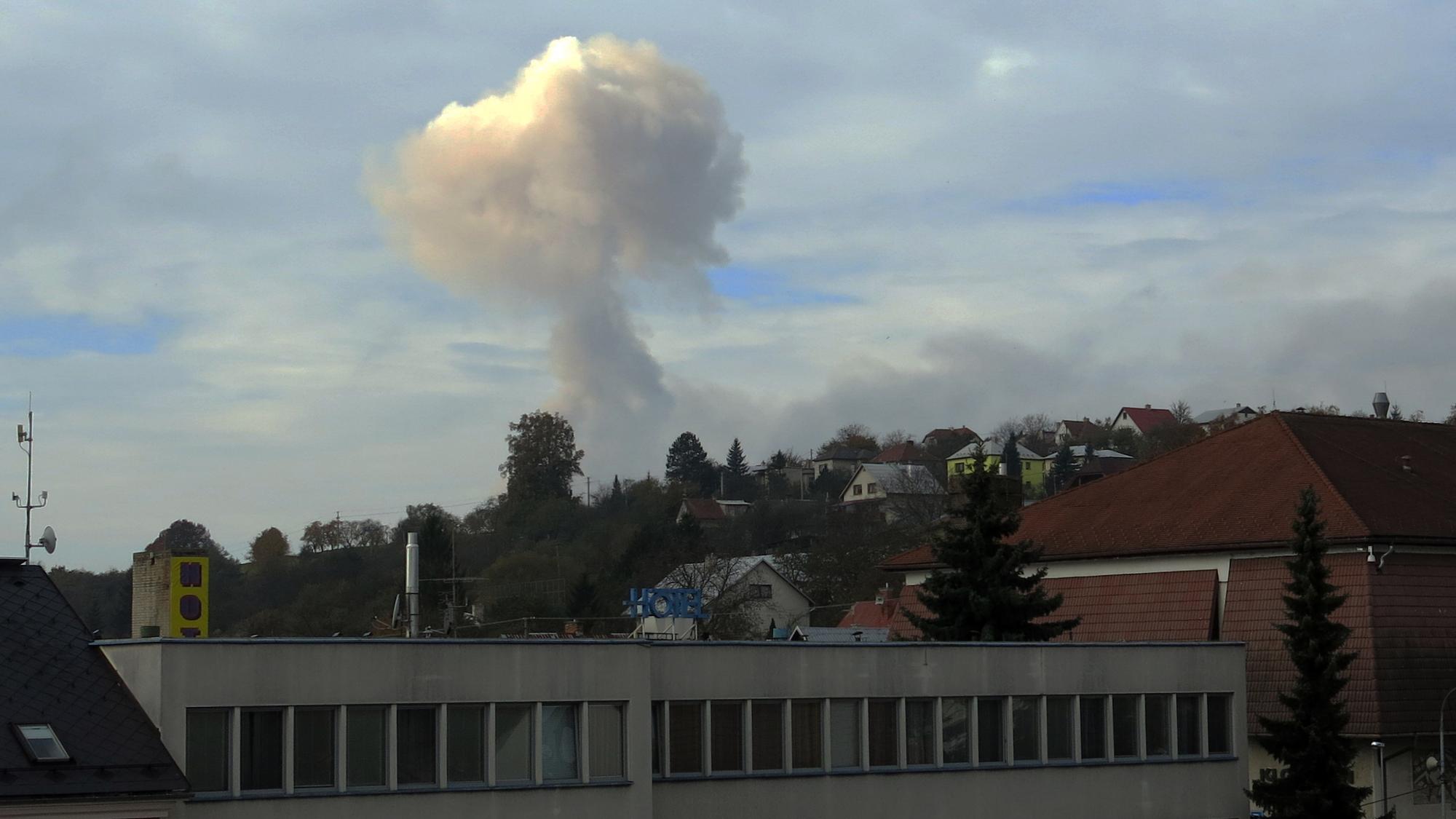 Požiar muničného skladu v obci Vrbětice z roku 2014.