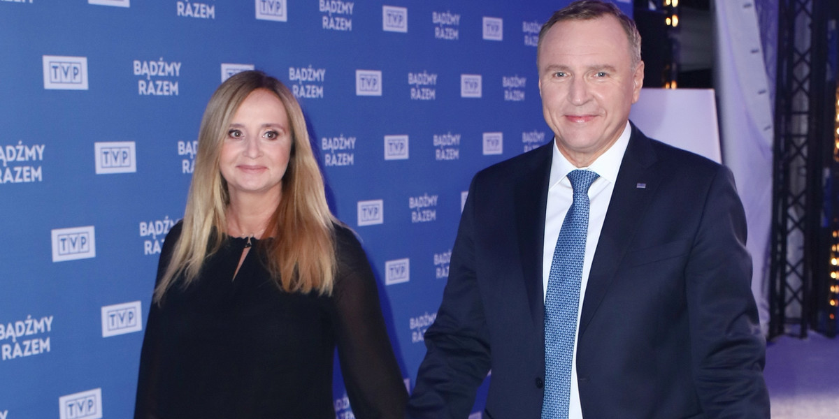 Joanna i Jacek Kurski pobrali się w 2018 roku.