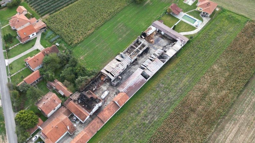 Slike iz drona na kojima se najbolje vidi koliku štetu je načinio požar u Loznici