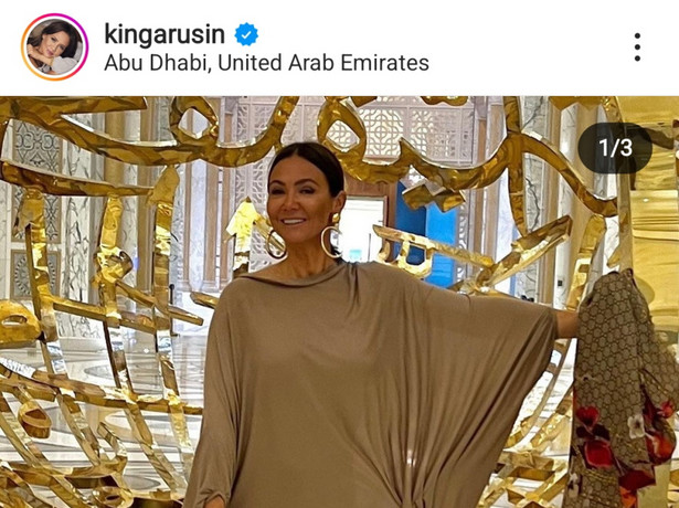 Kinga Rusin w Abu Dhabi