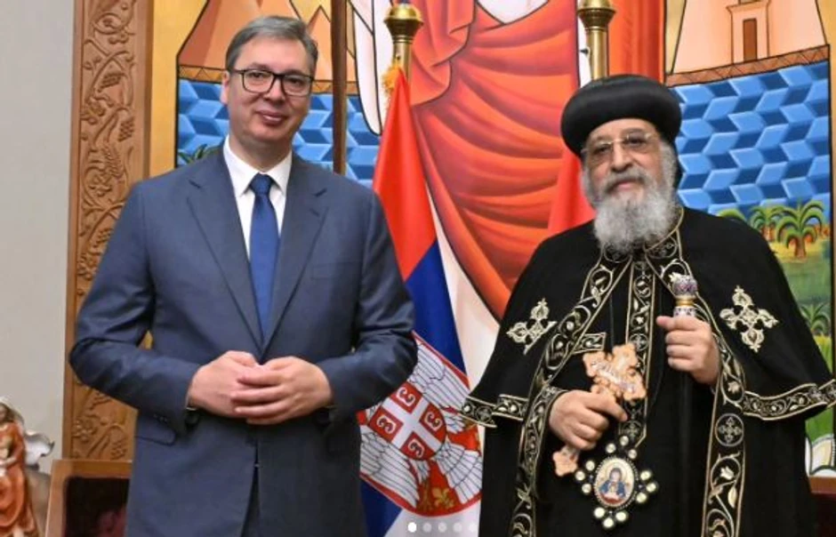 Predsednik Srbije Aleksandar Vučić i poglavar Koptske pravoslavne crkve