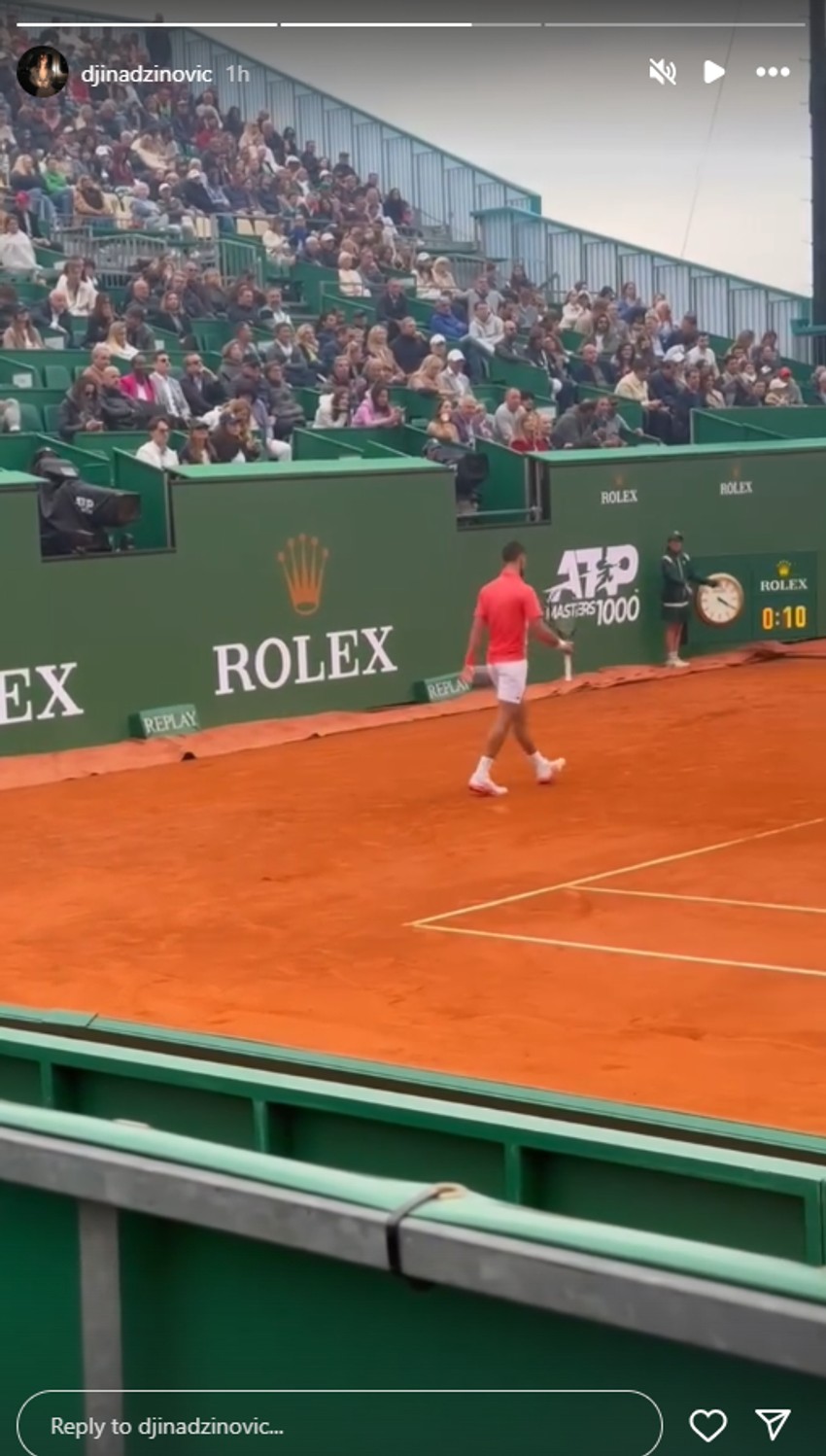 Đina Džinović snima Novaka Đokovića