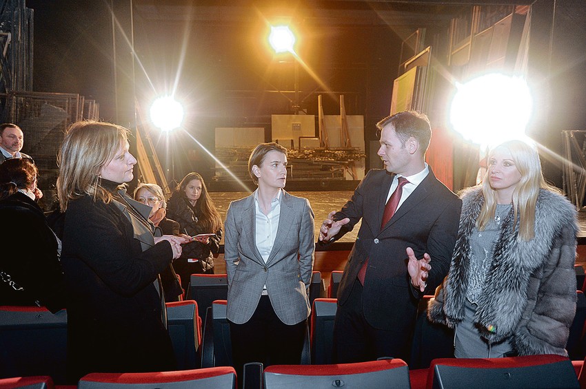 Tamara Vučković, Ana Brnabić, Siniša Mali