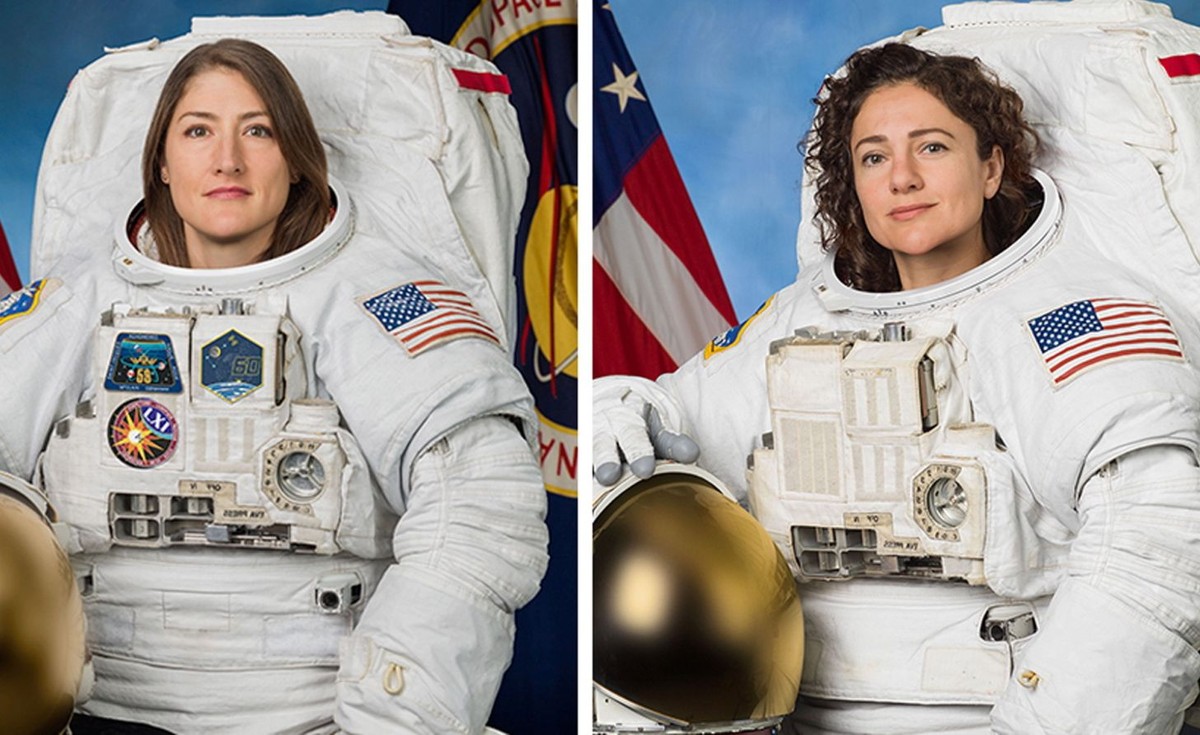 Christina Koch i  Jessica Meir