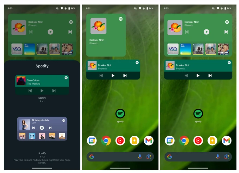 Nowe widgety w Spotify