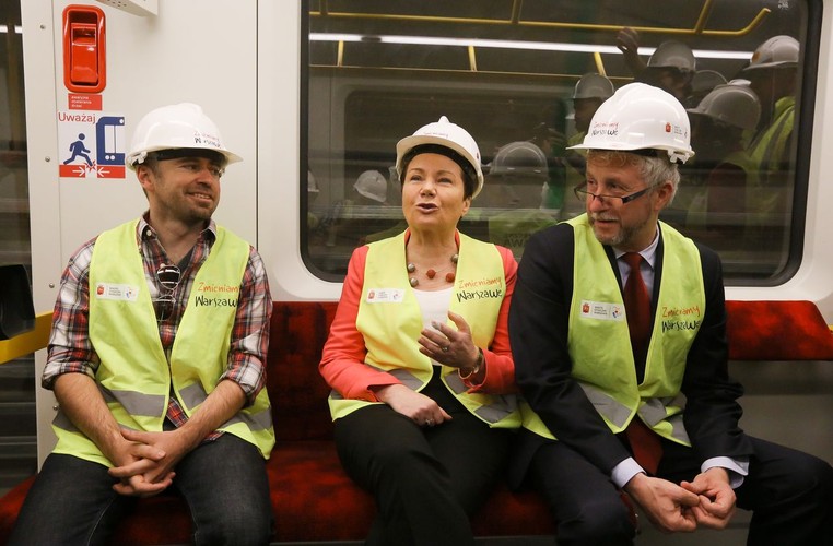 Pierwszy techniczny przejazd pociągiem Inspiro fragmentem II linii metra,