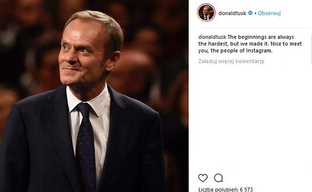 Donald Tusk założył konto na Instagramie. Na początek pochwalił się wnukami i zdjęciem ze swojego dzieciństwa