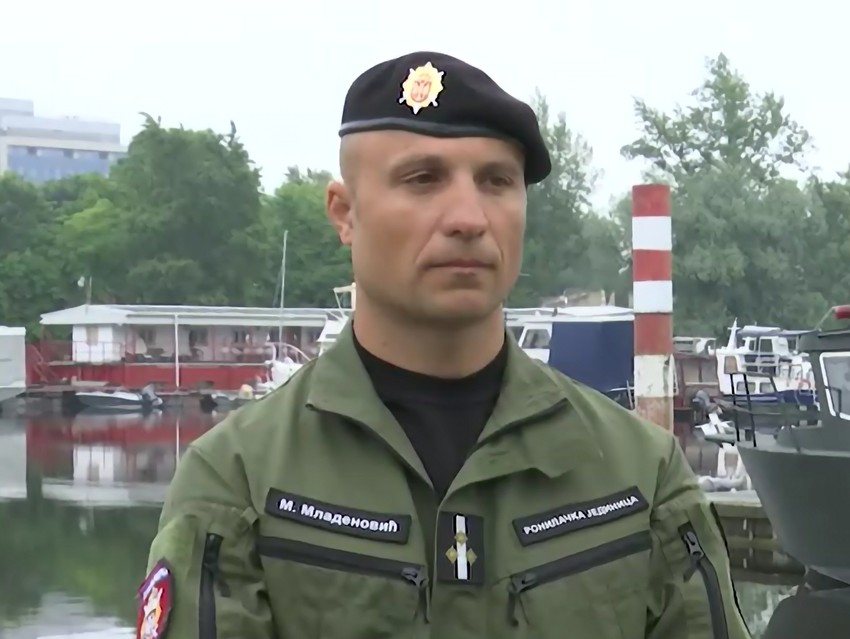 Komandir ronilačkog voda Žandarmerije Marko Mladenović