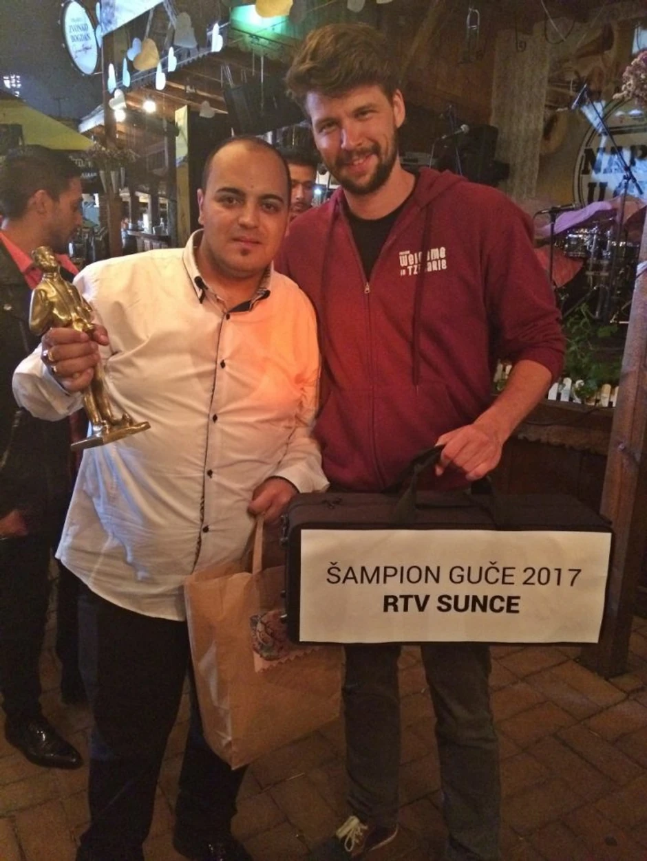 Sa Sašom Krstićem, šampionom Guče