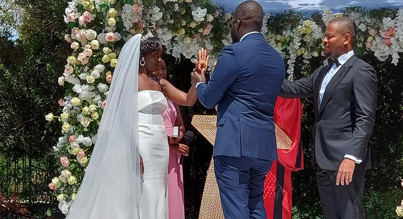 June Ruto and Alexander Ezenagu exchange vows at their wedding