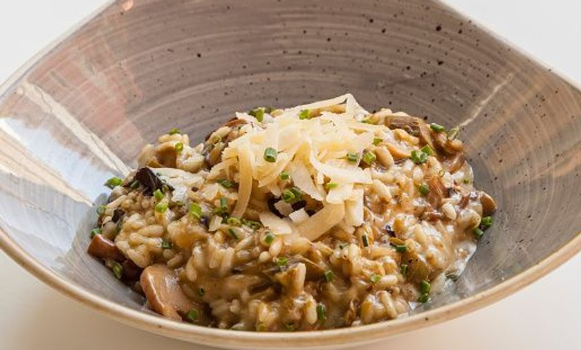 Risotto z pieczarkami